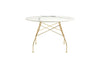 Glossy Small Round Table - Stoneware-Kartell-Space Furniture SG