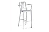 Navy Bar Stool with Arms-Emeco-Space Furniture SG