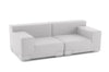 Plastics Tech Fabric 2 Seat Sofa-Kartell-Space Furniture SG
