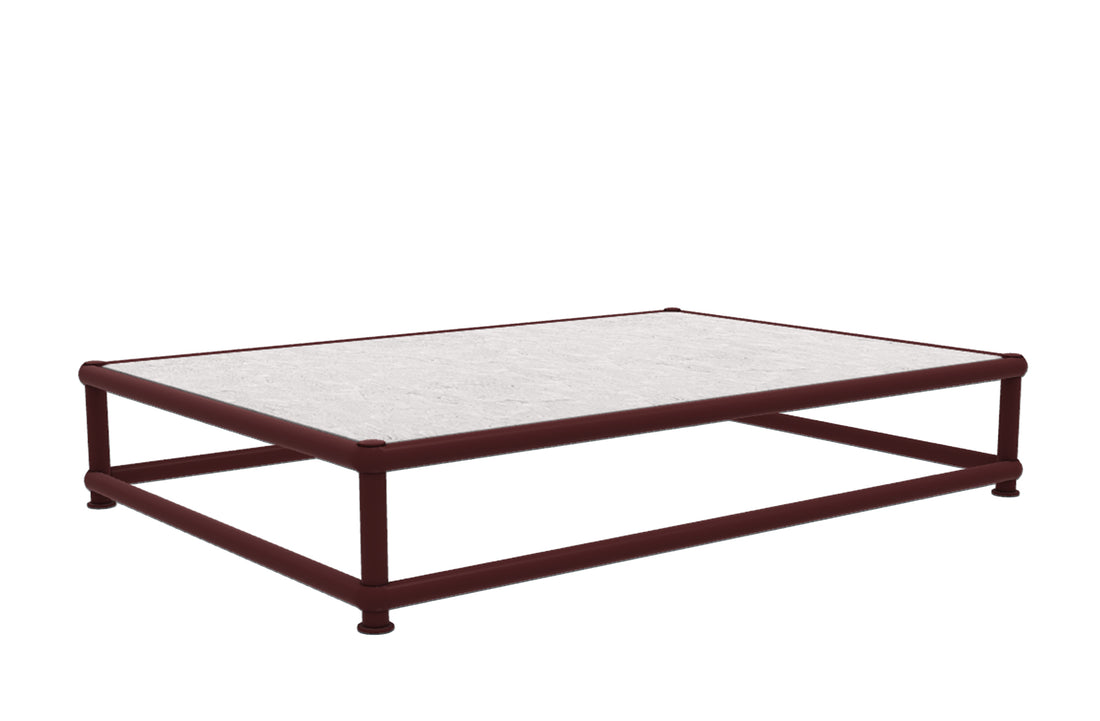 136x95 cm / Serpentine Stone / Semi-Glossy Veronese Red Painted