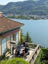 Baxter at La Casa sul Lago, their villa on the edge of Lake Como. Here and following. Photos c/o Baxter.
