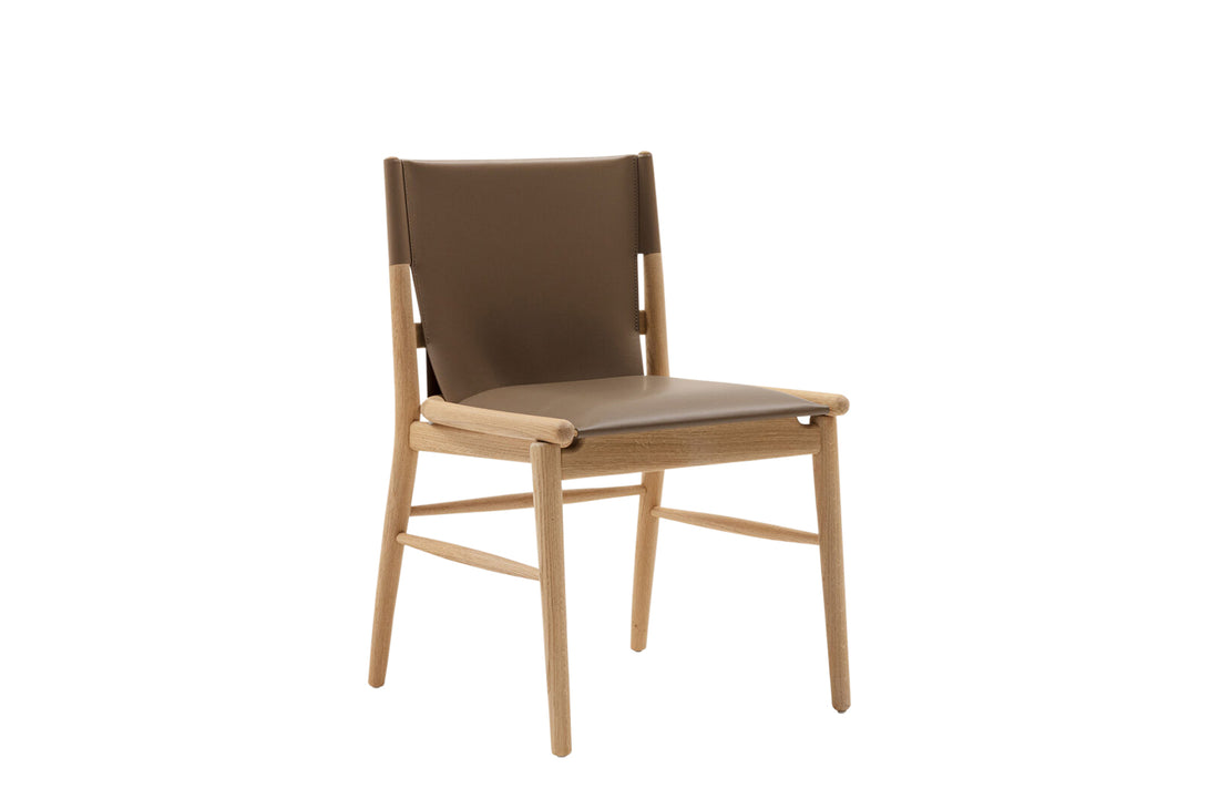 Dove Grey Thick Leather / Brushed Light Oak