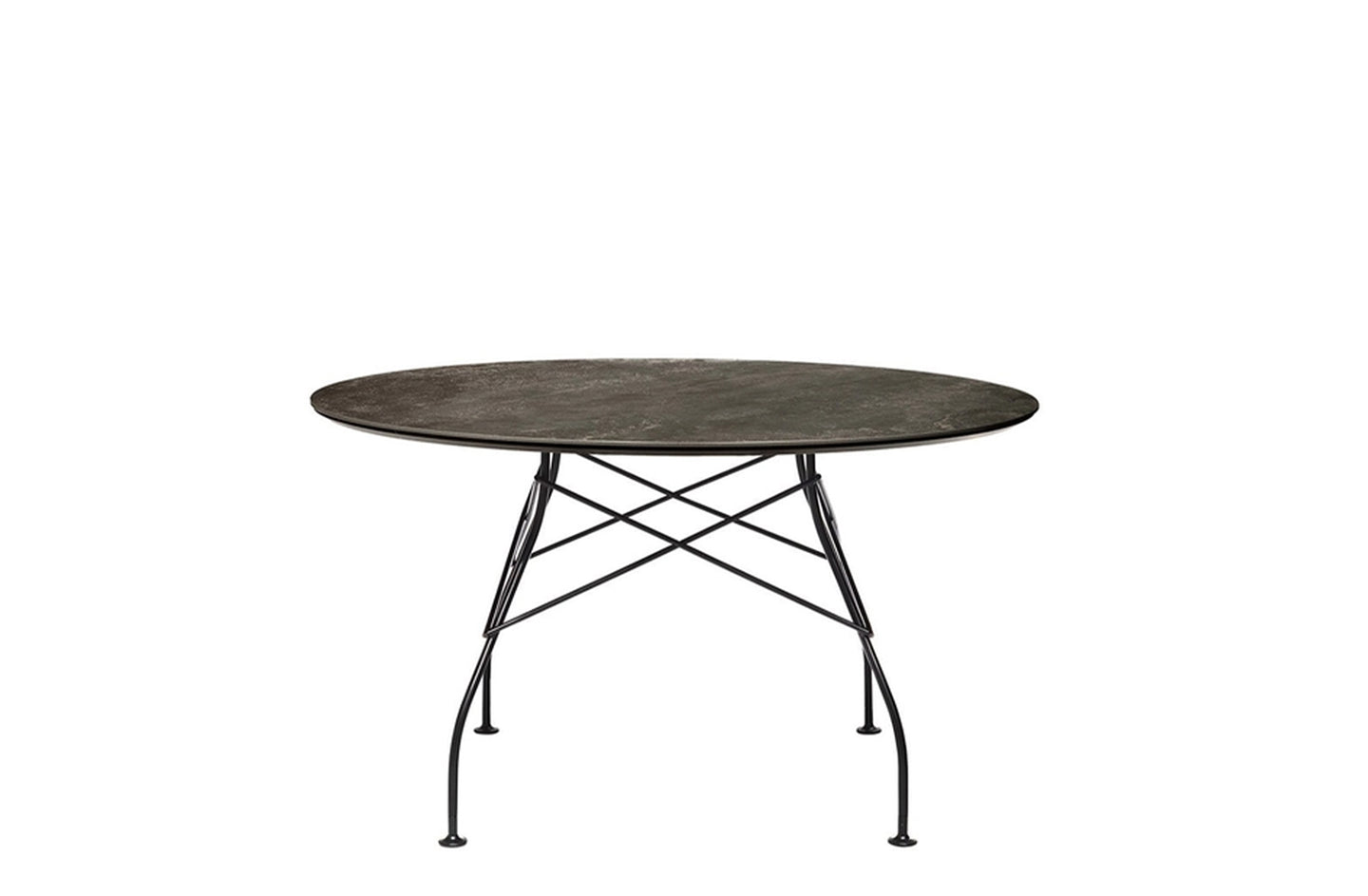 Glossy Round Table - Stoneware

