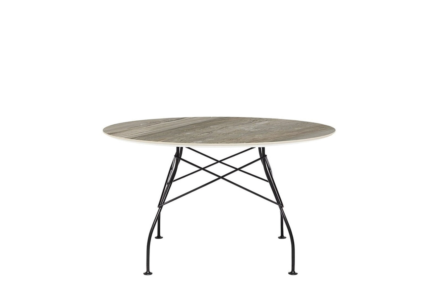 Glossy Round Table - Stoneware
