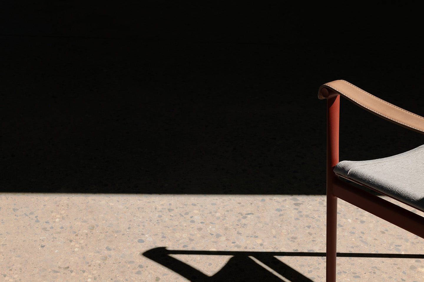The material detailing of the finely tuned Mirto chair, here and following, by Antonio Citterio. Photograph © Tommaso Sartori c/o B&B Italia.
