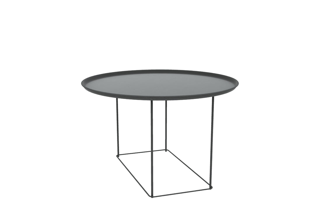 Round 42x26 cm / Anthracite Painted / Anthracite Painted