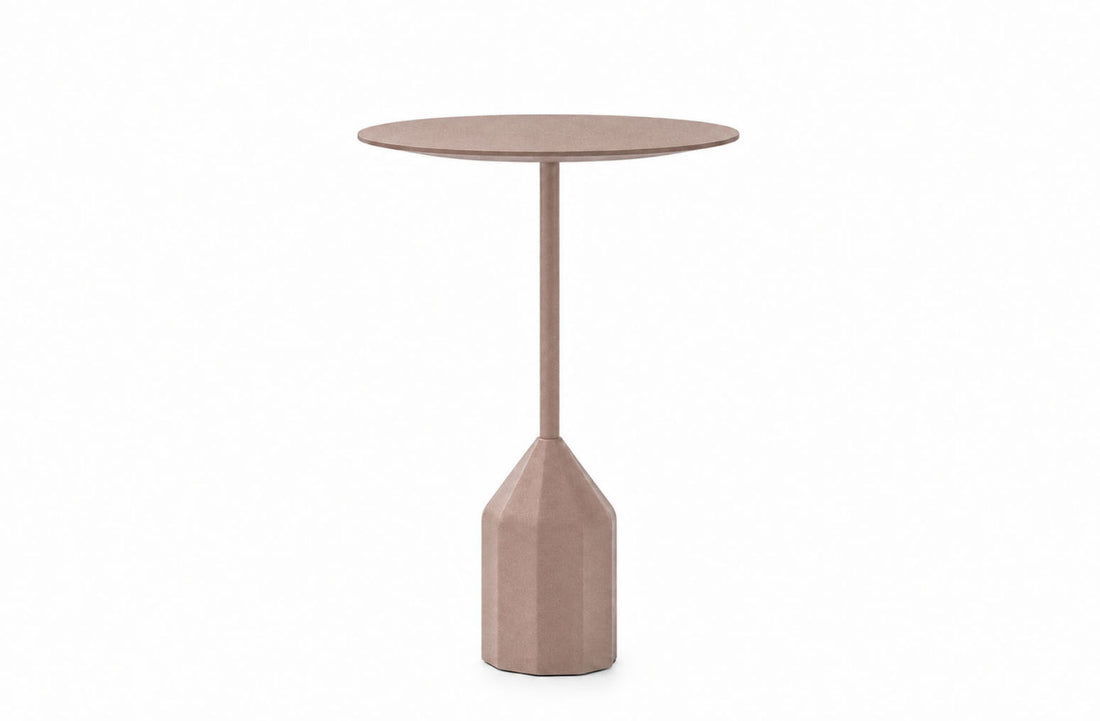 Side Table Height 55 cm / Smooth Lacquered Bronze