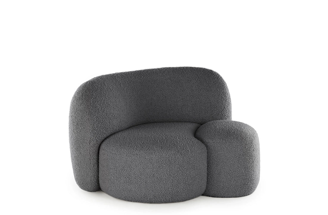Left / BOUCLE NEW STRETCH Grey