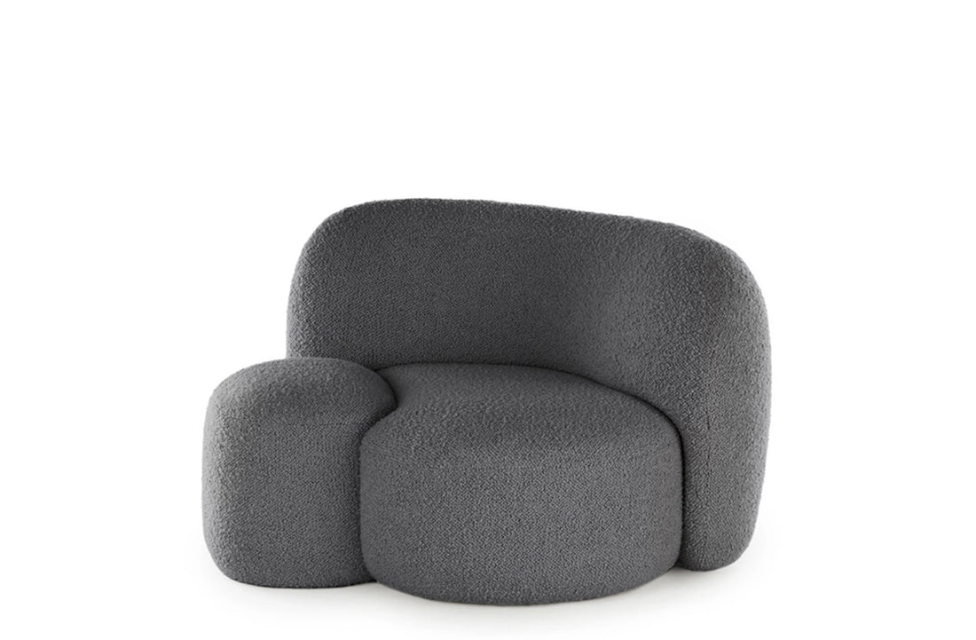 Right / BOUCLE NEW STRETCH Grey