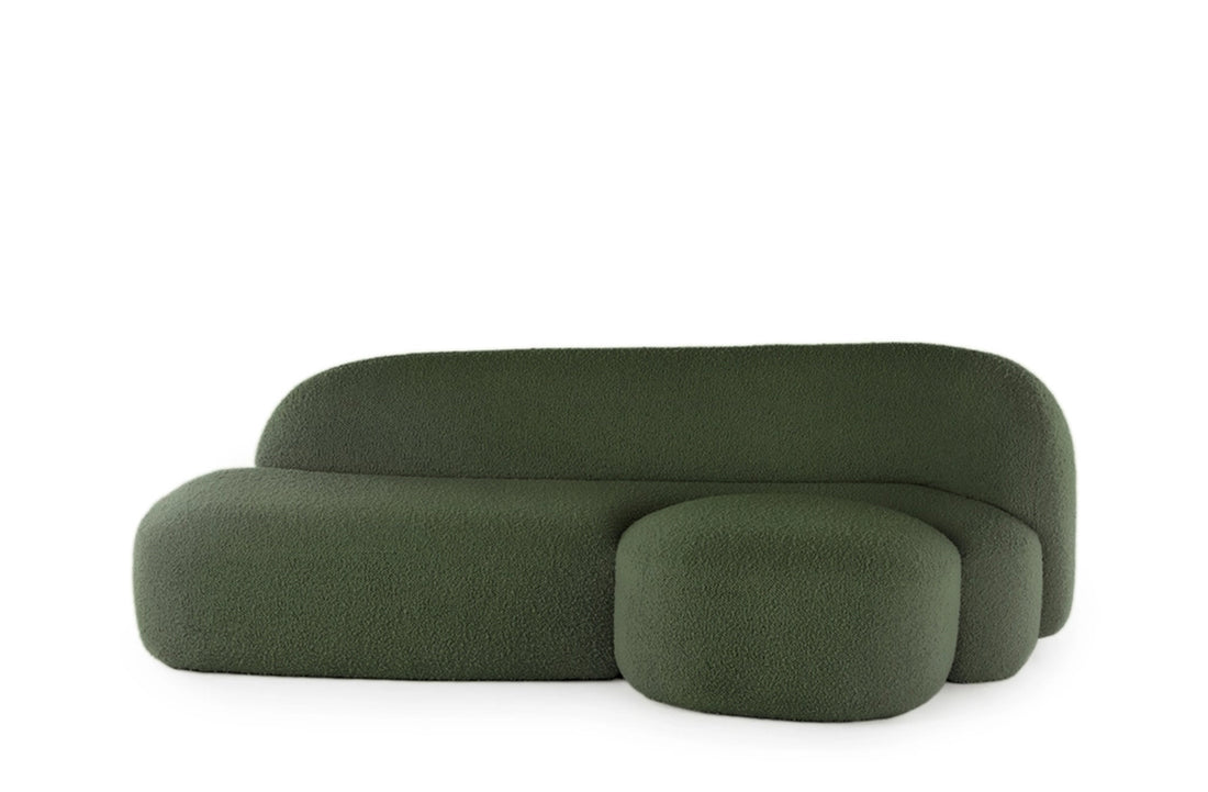 Left / BOUCLE NEW STRETCH Green