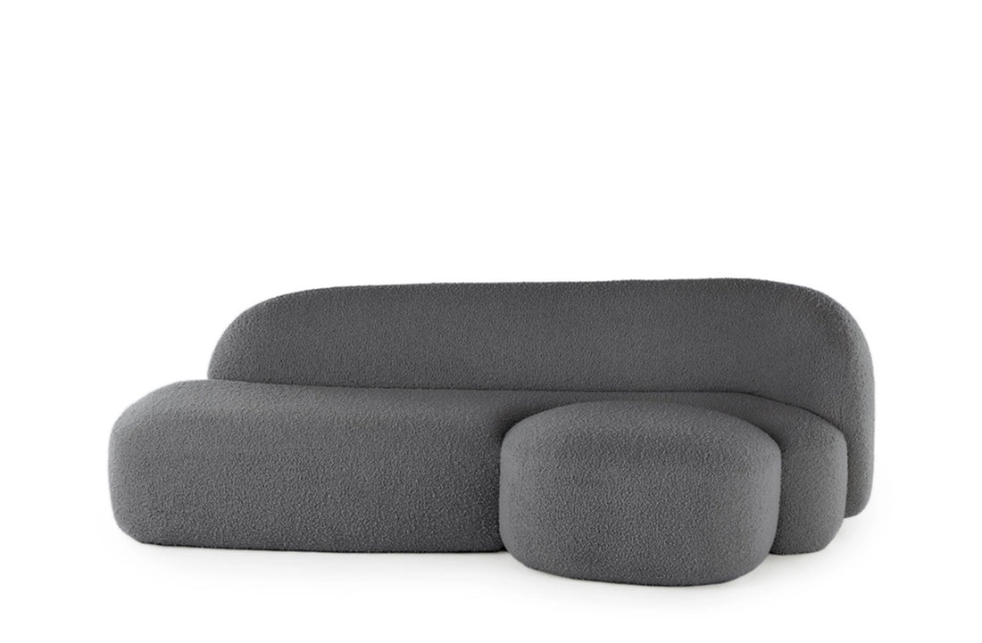 Left / BOUCLE NEW STRETCH Grey