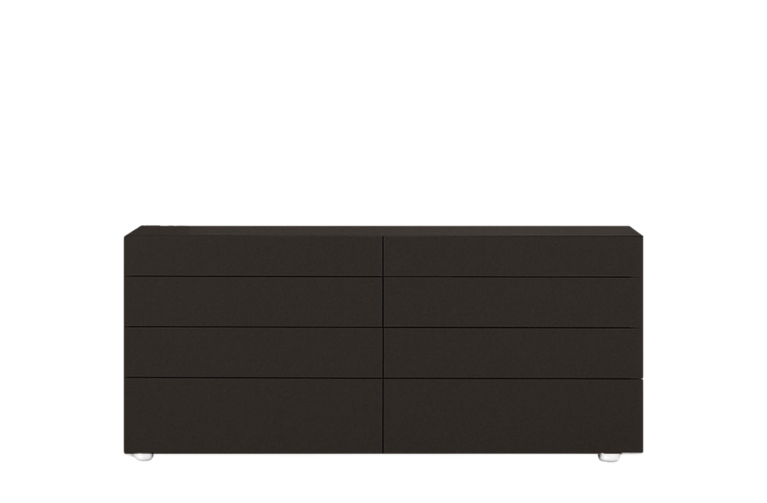 161.1x52.5x70 cm / Chest of 8 Drawers / Mat Lacquered Visone