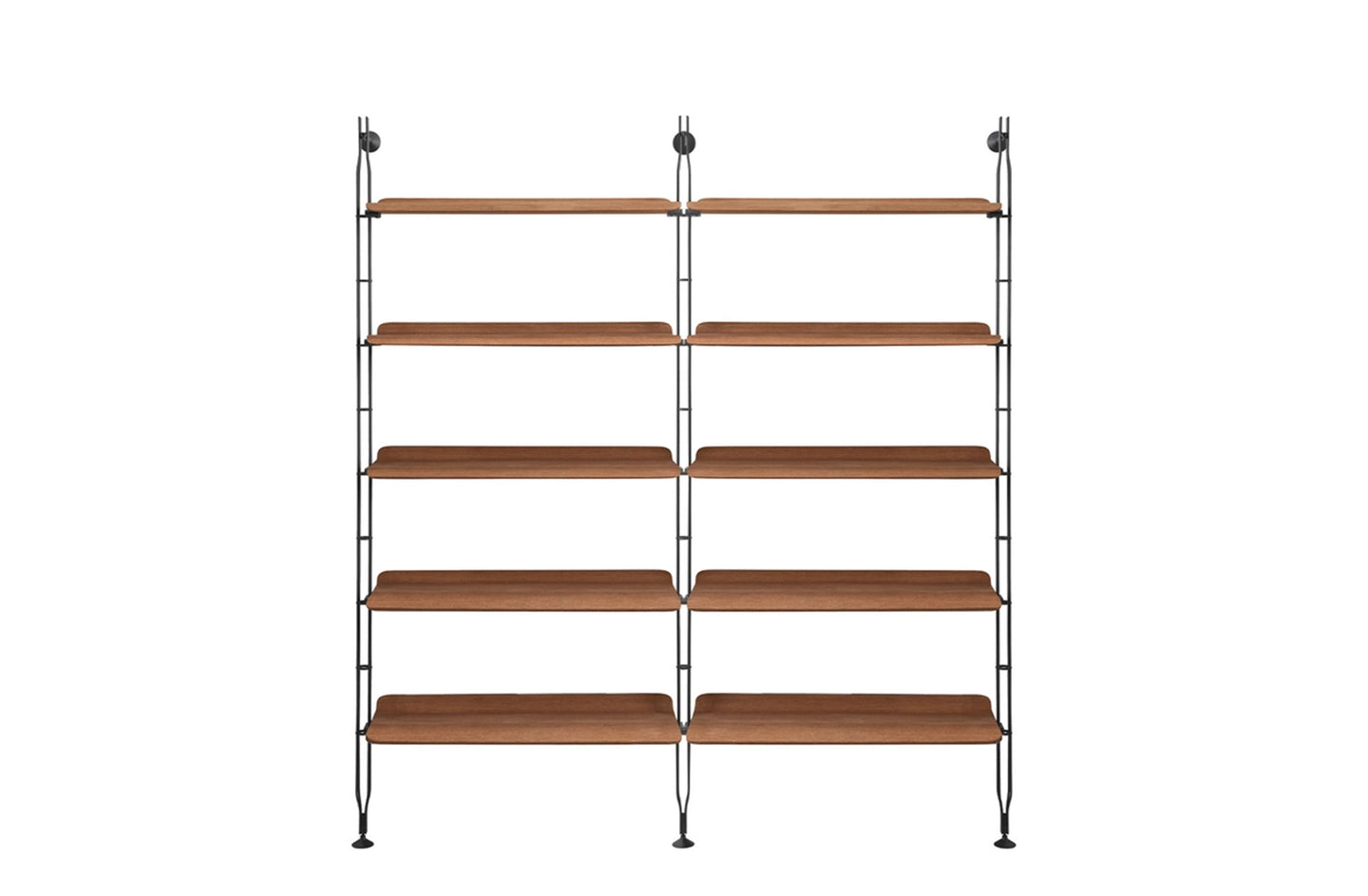 Adam Wood Bookcase - 10 Shelves - 3 Struts
