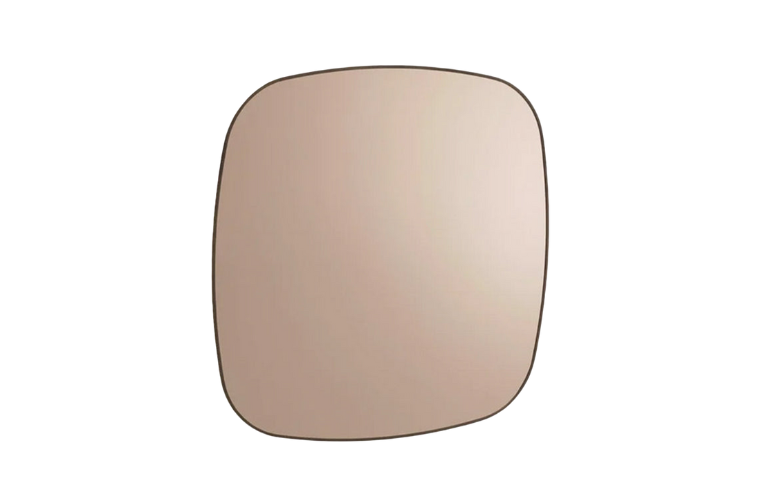 120x3x120 cm / Hanging Mirror 120 cm / Black Elm Frame + Bronzed Mirror