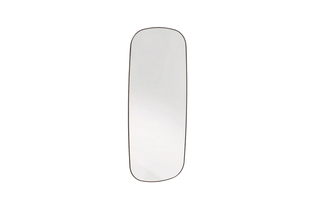 75x3x175 cm / Hanging Mirror 75 cm / Black Elm Frame + White Mirror