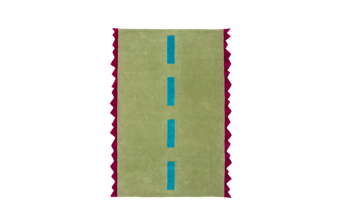 Straight 240 x 170 cm / A62 telemagenta / pastel grey / turquoise