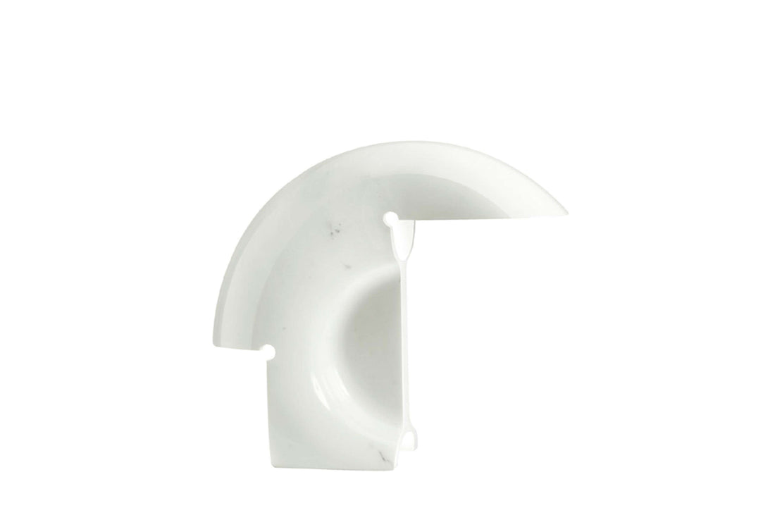 White Carrara Marble / Bulb Sold Separately