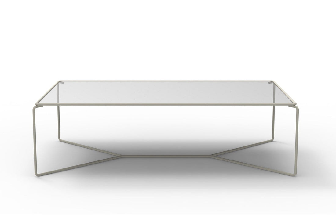 RAL 7044 Grey lacquered metal / Extra-Clear Glass