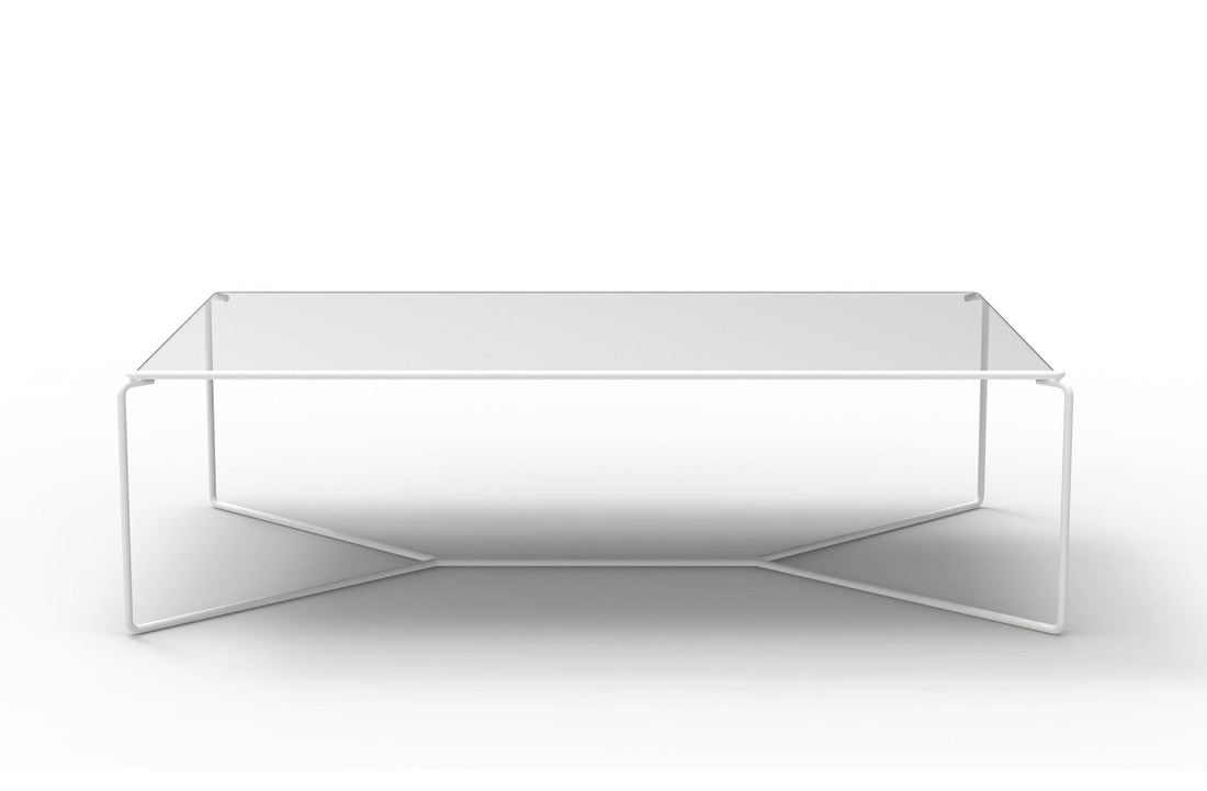 RAL 9016 White lacquered metal / Extra-Clear Glass