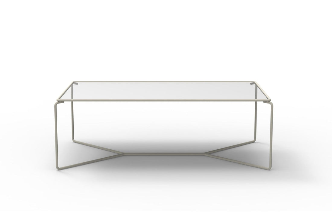 RAL 7044 Grey lacquered metal / Extra-Clear Glass