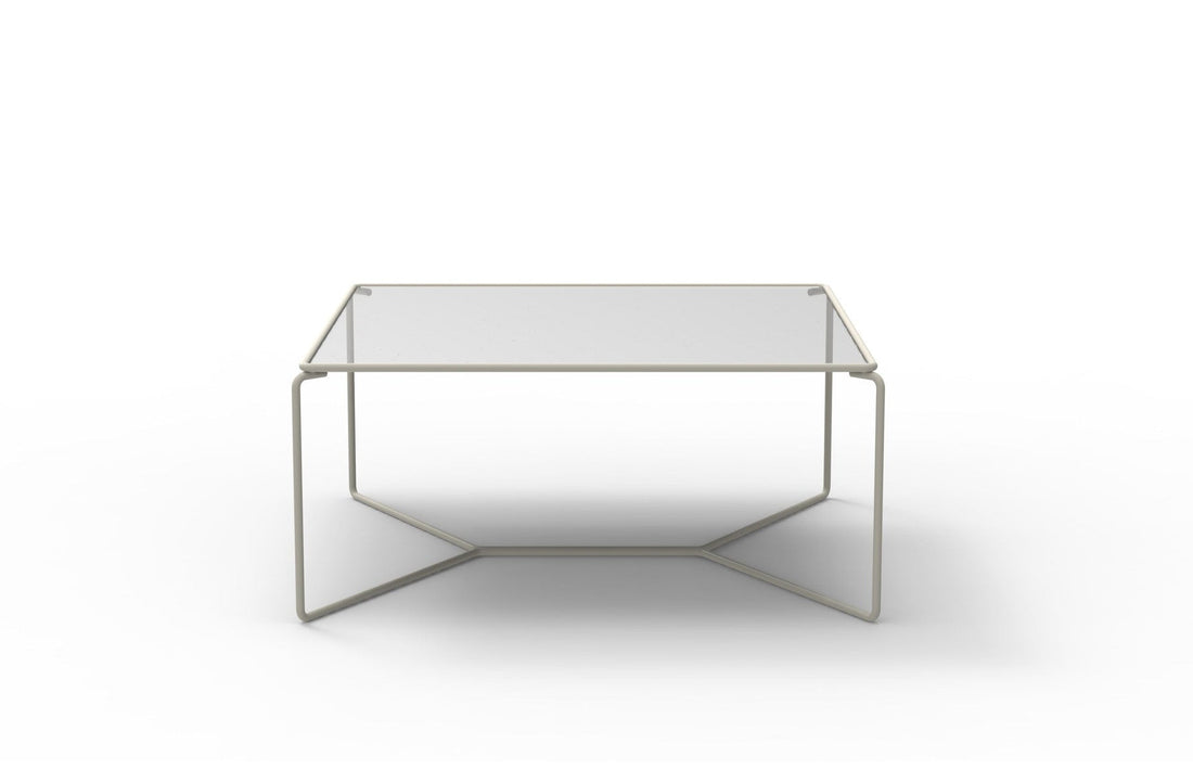 RAL 7044 Grey lacquered metal / Extra-Clear Glass