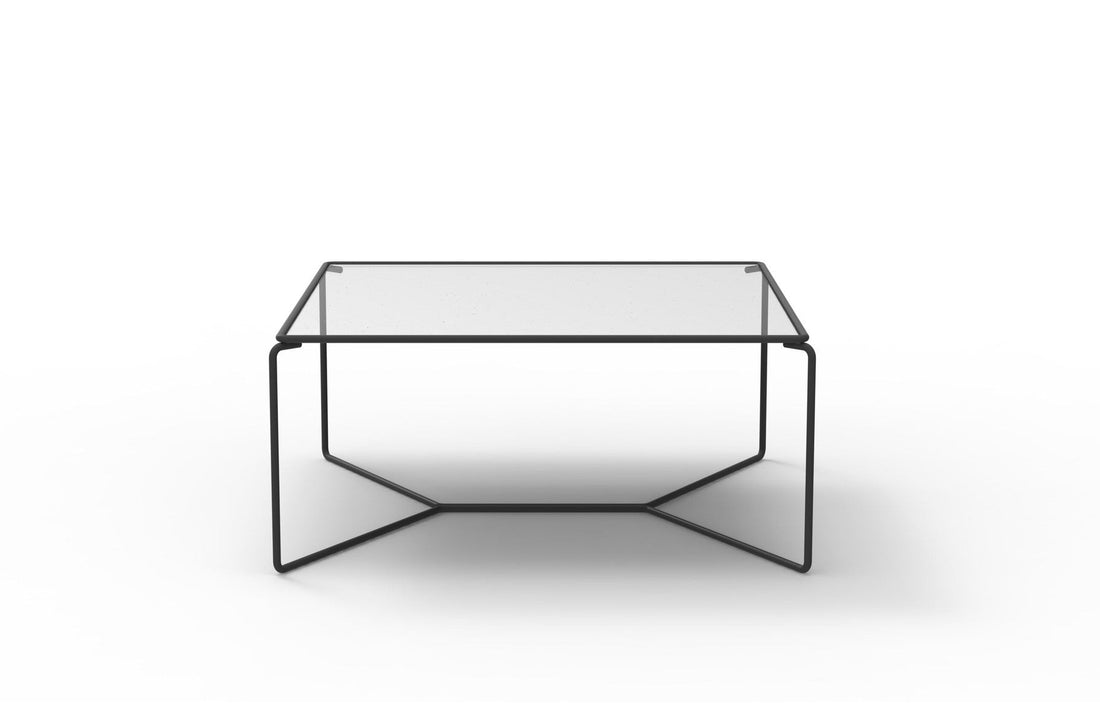 RAL 9017 Black lacquered metal / Extra-Clear Glass
