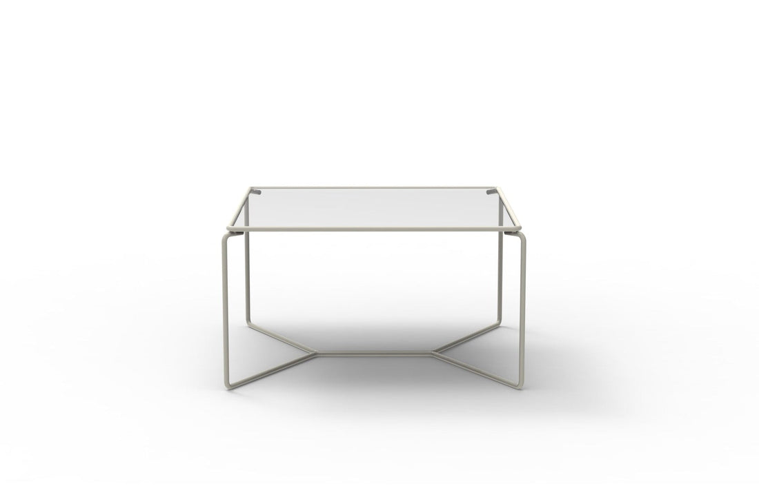 RAL 7044 Grey lacquered metal / Extra-Clear Glass