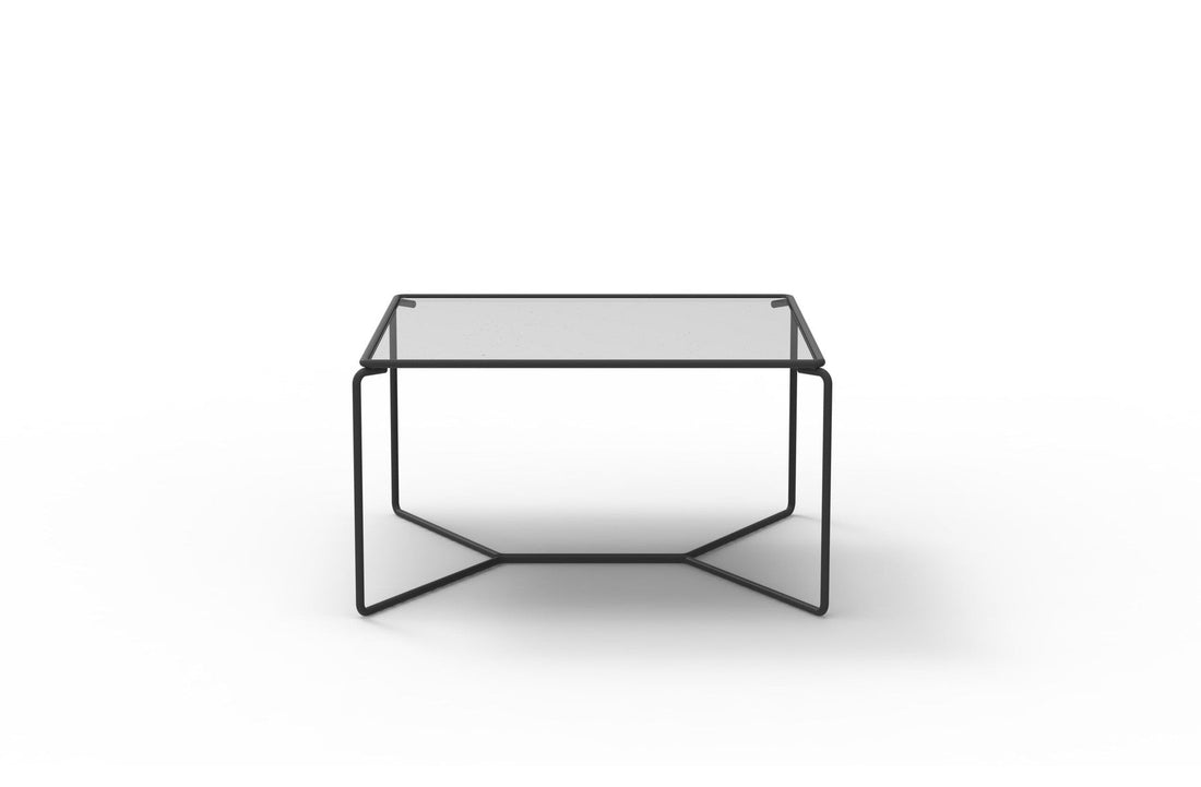 RAL 9017 Black lacquered metal / Extra-Clear Glass