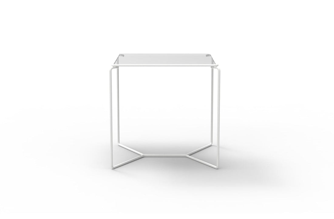 RAL 9016 White lacquered metal / Extra-Clear Glass