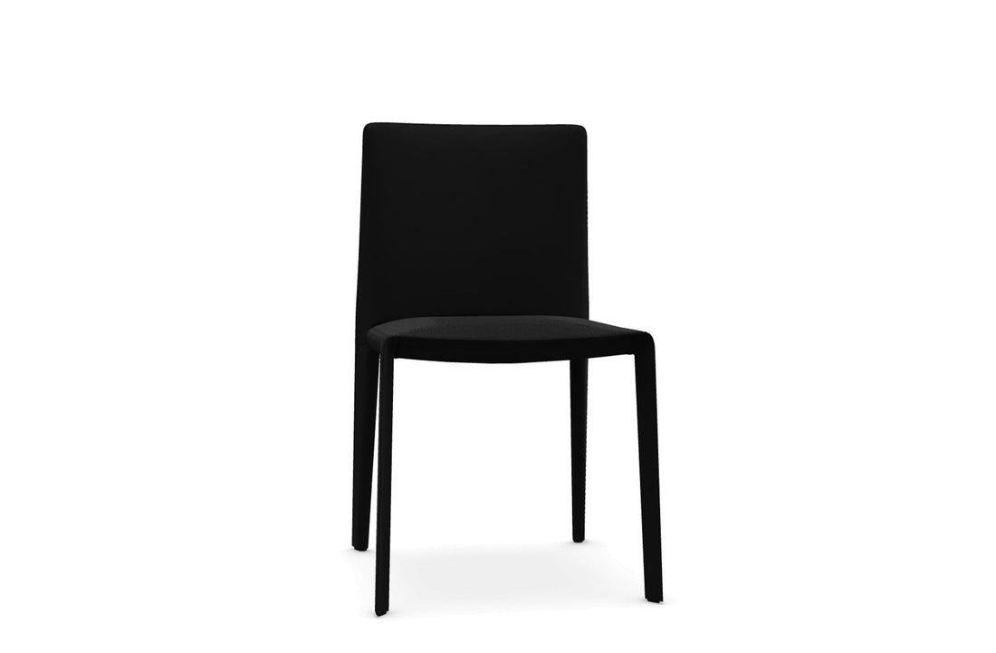 Black Embossed Thick Leather