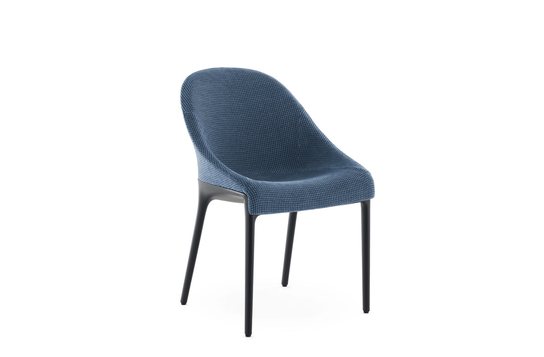 Black / BRUMMEL Sky Blue Fabric