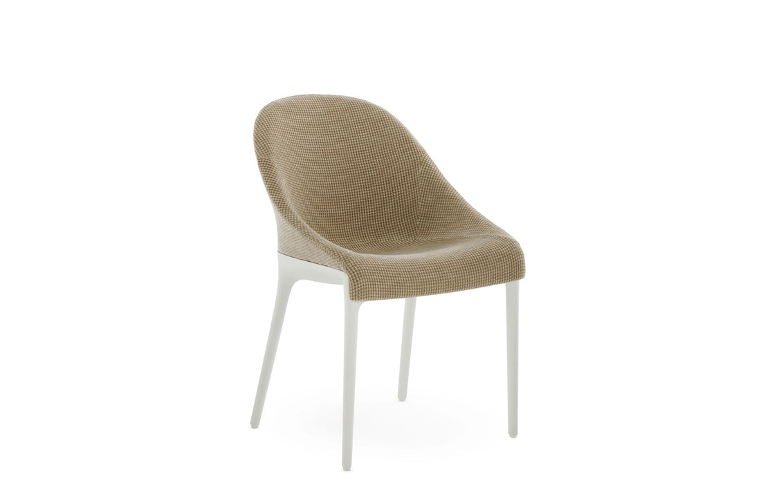 White / BRUMMEL Beige Fabric