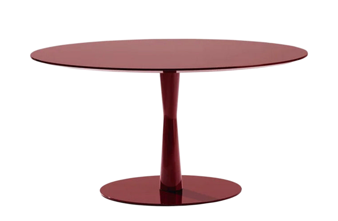 Ø125x74 cm / Table Finish 2 / Glossy Lacquered Granata Base + Glossy Lacquered Granata Top