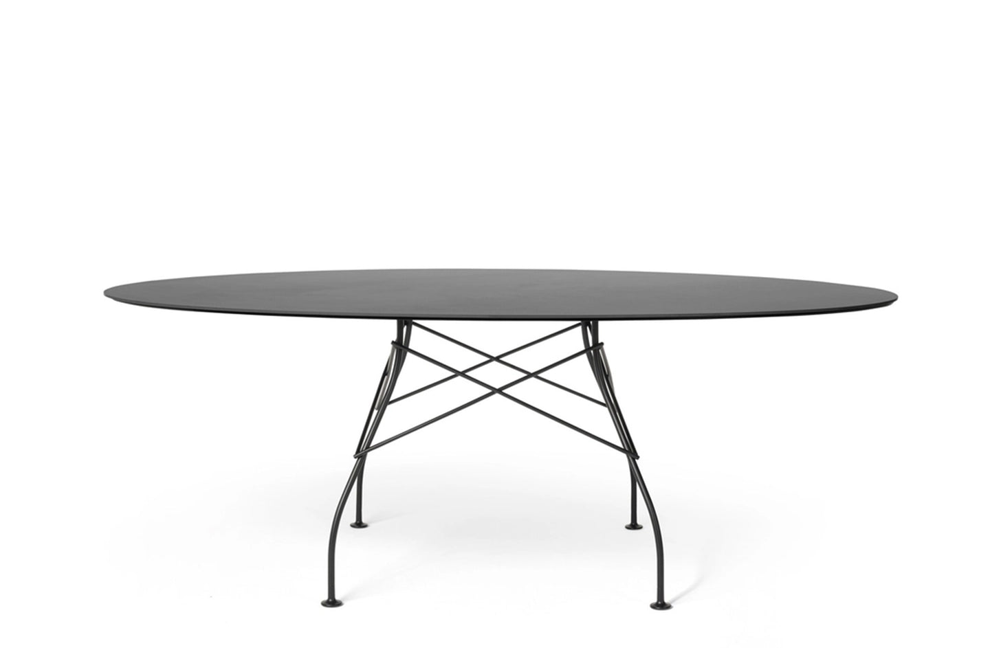 Glossy Outdoor Oval Table - Stoneware-Kartell-Space Furniture SG

