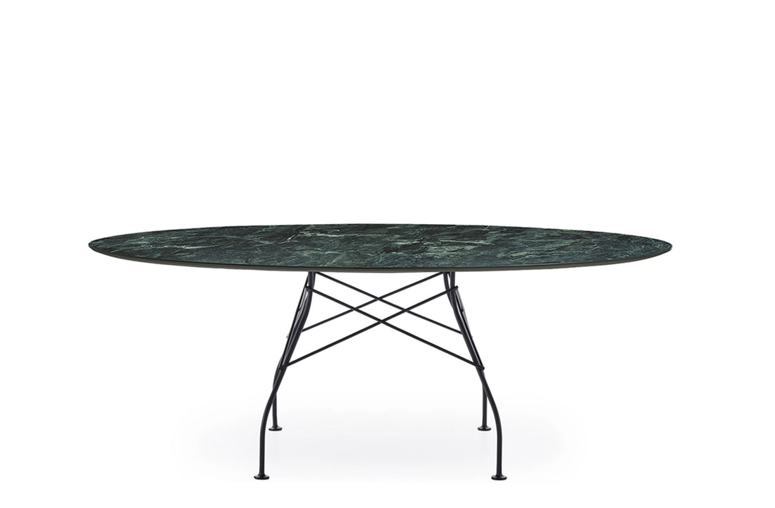 Black / Green Stoneware with Marble Finish