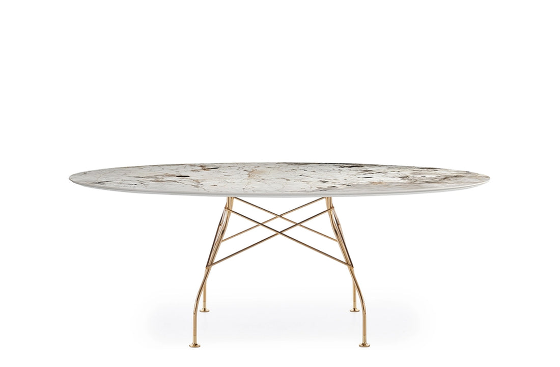 Gold / Nature Tundra Stoneware with Marble Finish