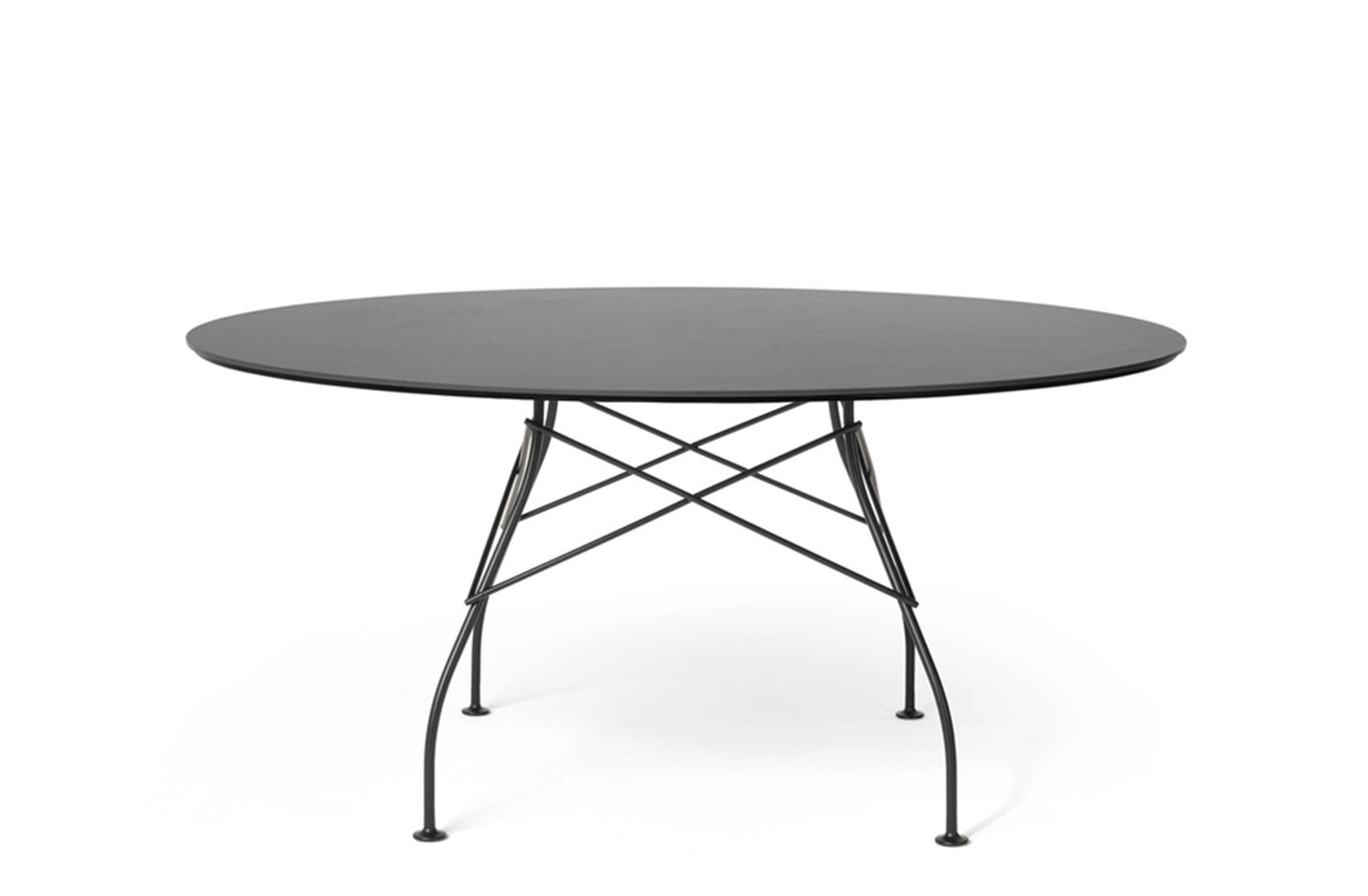 Glossy XXL Outdoor Round Table - Stoneware-Kartell-Space Furniture SG
