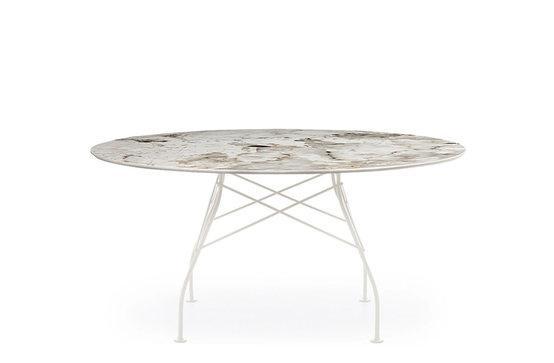 White / Nature Tundra Stoneware with Marble Finish