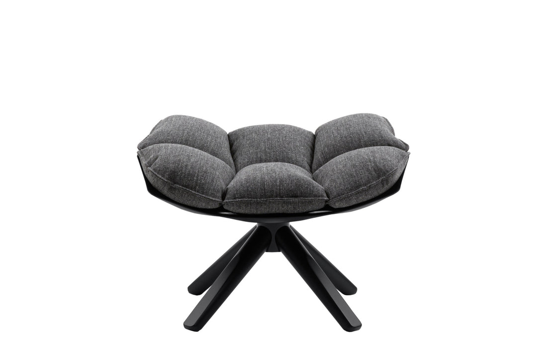 68x55x45 cm / EDIT Anthracite Fabric / Black Shell/Black Painted Hard Polyurethane
