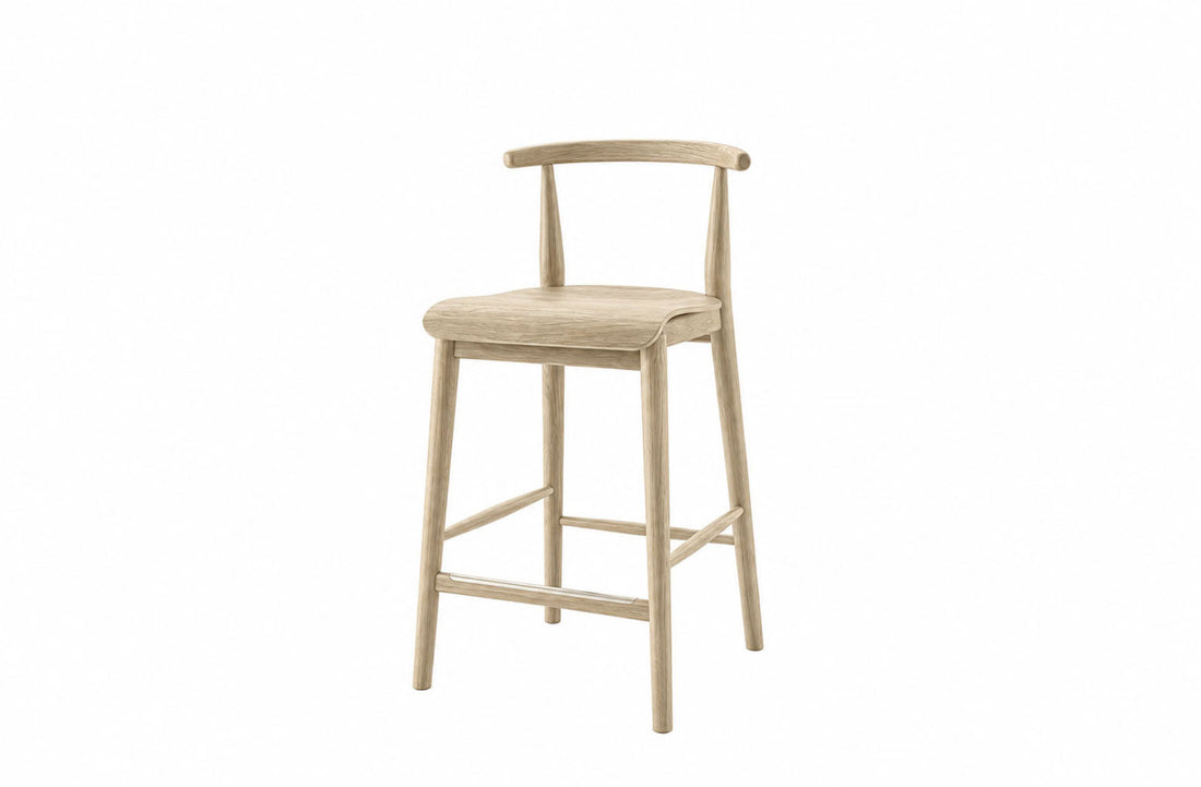 46x49x89 cm / Low Stool / Brushed Light Oak/Brushed Light Oak