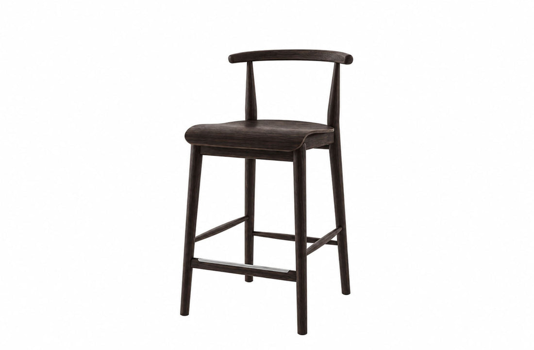 46x49x89 cm / Low Stool / Smoked Stained Oak/Smoked Stained Oak