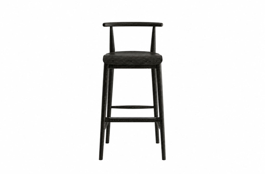 46x49x99 cm / High Stool / Brushed Black Oak/Brushed Black Oak