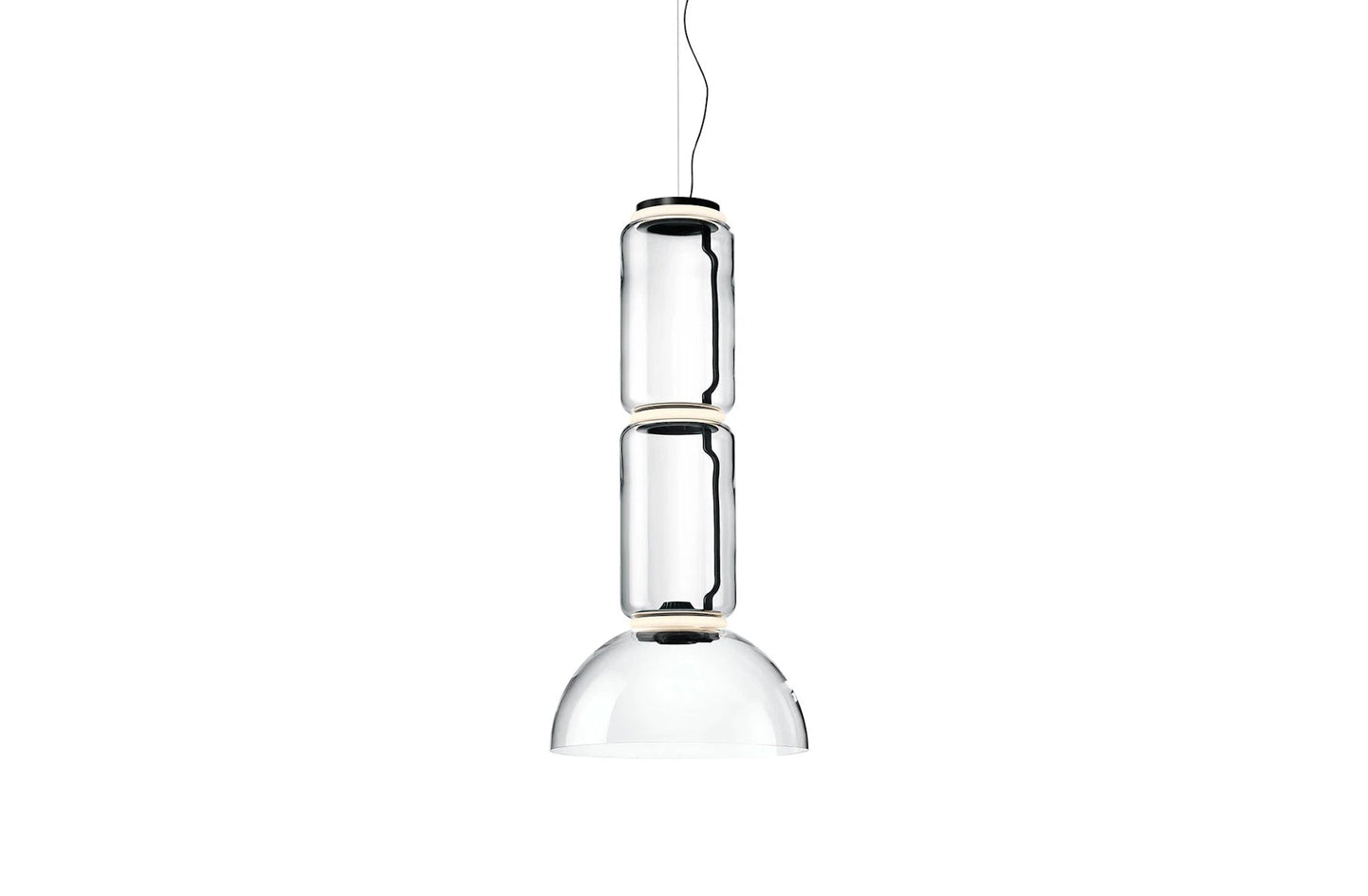 Noctambule Suspension Lamp - 2 Low Cylinder Bowl-Flos-Space Furniture SG
