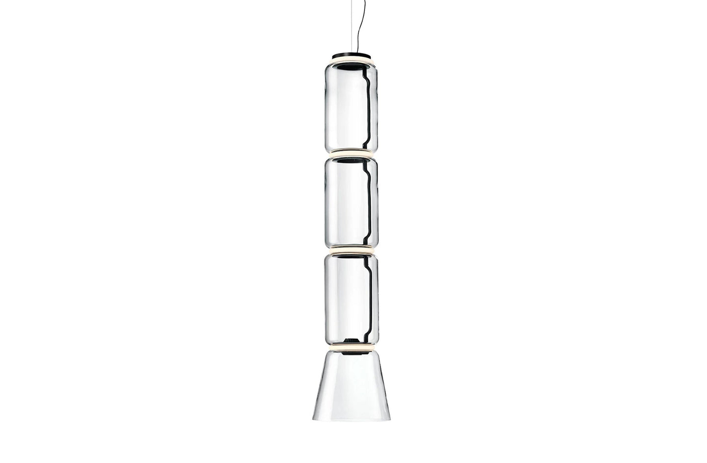 Noctambule Suspension Lamp - 3 Low Cylinder Cone-Flos-Space Furniture SG
