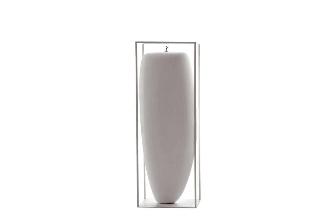 Vertical Oil Candle / White