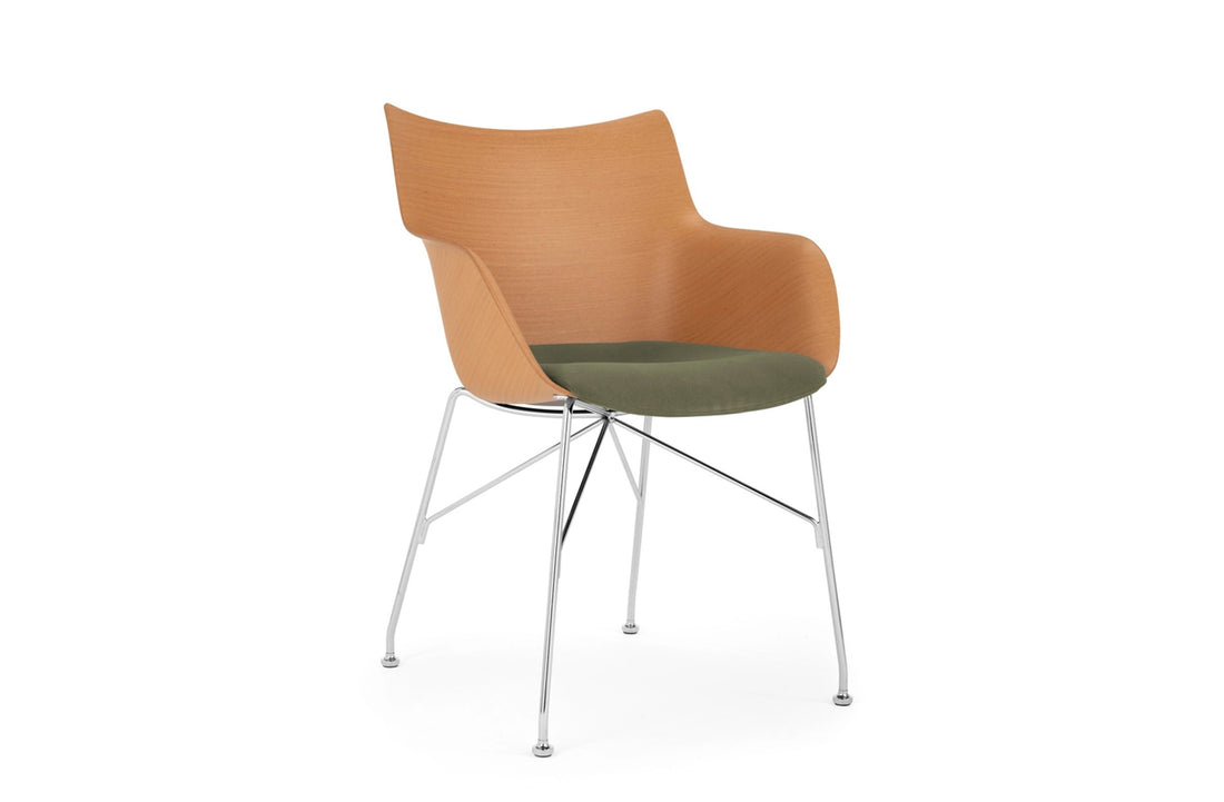 Basic Veneer Light Wood/Green/Chrome