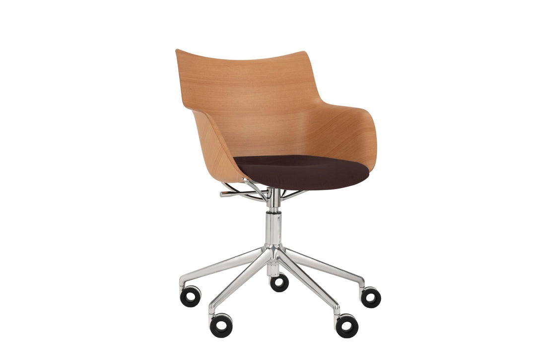 Basic Veneer Light Wood/Brown/Chrome