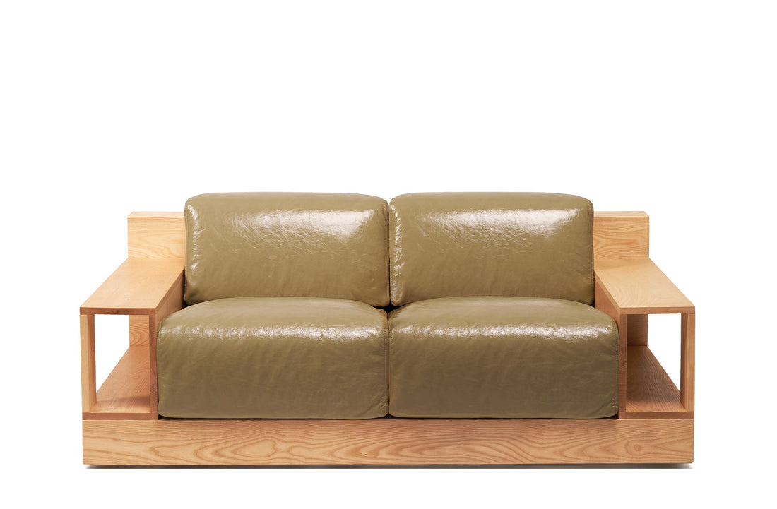 Two-seater sofa 160 cm / Velour – Tuscan sand
