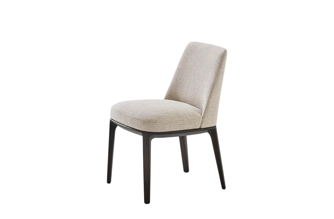57x60x78 cm / Chair without Armrests Wood 2 / LIPSI Pernice Fabric + Black Elm Structure