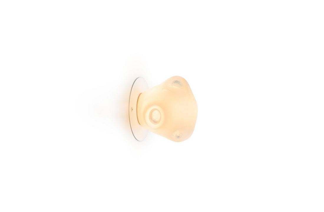 White Opaline / 57sp Paintable for junction box - Large Plate / LED Lamp 2700K